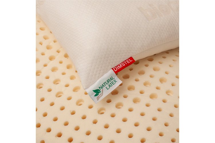 Μαξιλάρι Latex High με κάλυμμα Biocotton